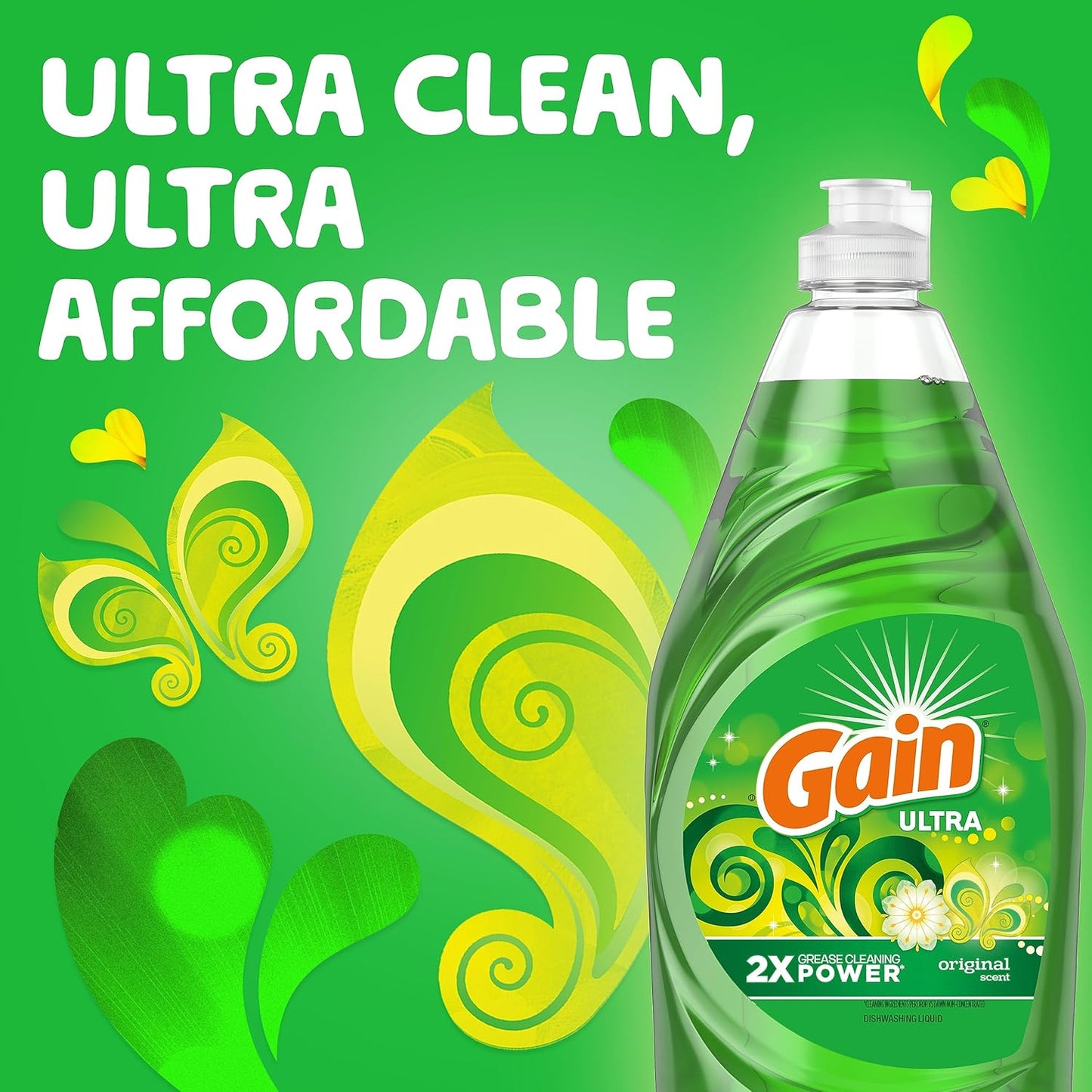 Ultra Dishwashing Liquid Dish Soap, Original Scent, 38 Fl Oz