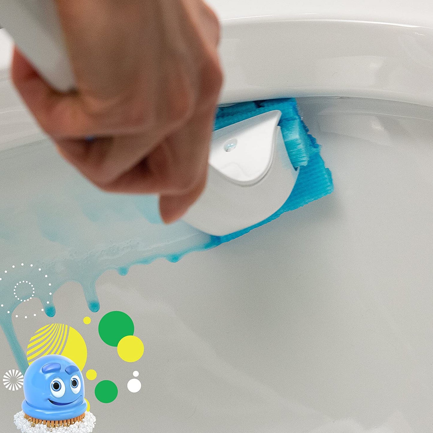 Flushable Toilet Bowl Wand Cleaner Refills, Fresh Brush Cleaner Toilet Refill Pads, Removes Limescale & Odors, Citrus Scent, 20 Count (Pack of 1)