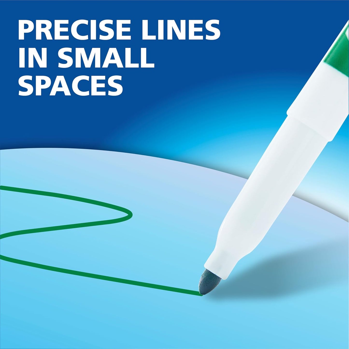 Low Odor Dry Erase Markers Fine Tip Black 4 Count
