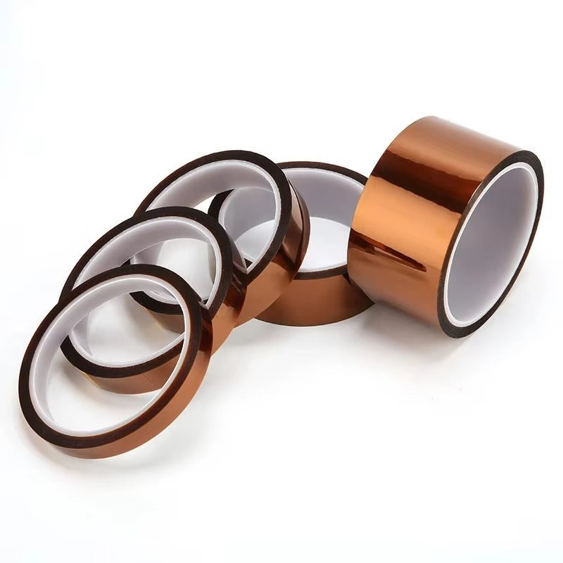 1PCS 5-25MM X 33M Professional Heat Resistant High Temperature Insulation Electronics Industry Welding Polyimide Kapton Tape