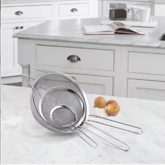 Stainless Steel Fine Mesh Strainer Flour Sifter