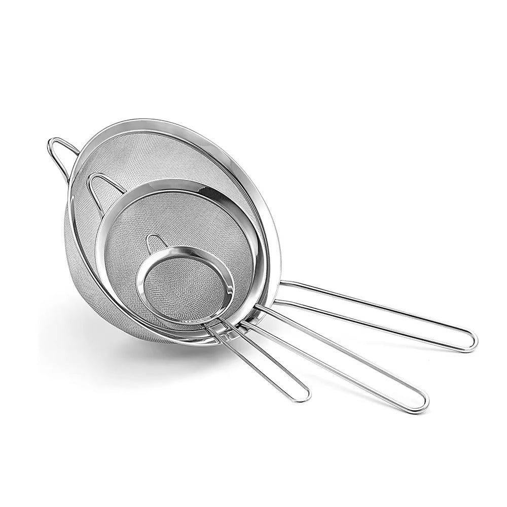 Stainless Steel Fine Mesh Strainer Flour Sifter