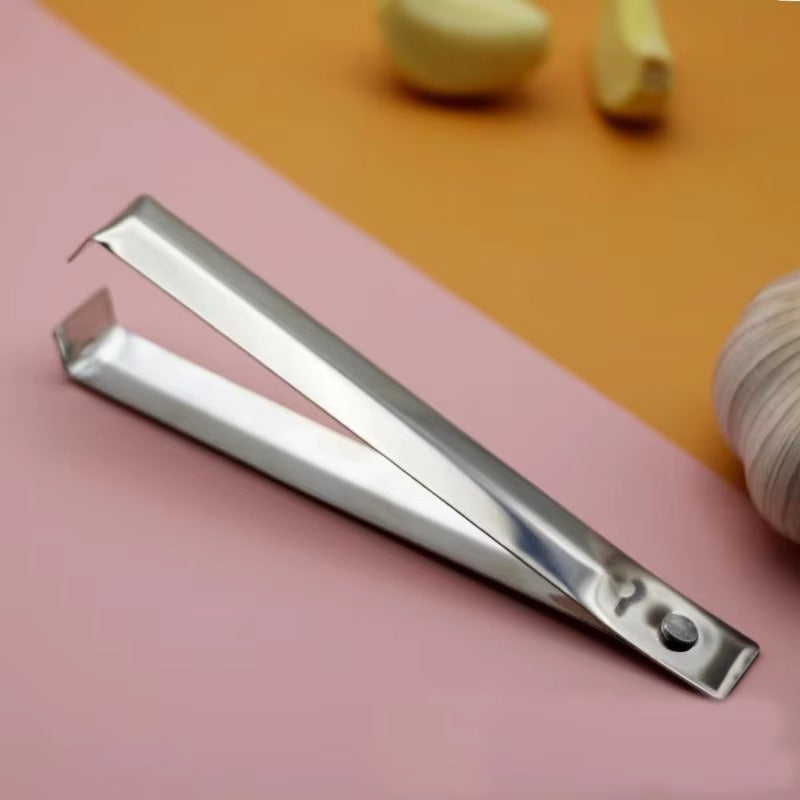 1/2/3PCS Stainless Steel Garlic Peeler Quickly Garlic Peeling Pig Hair Plucking Clip Manual Tweezers Gadgets Kitchen Accessories