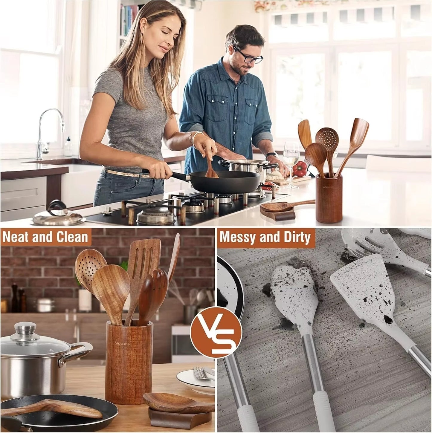 Wooden spoon set