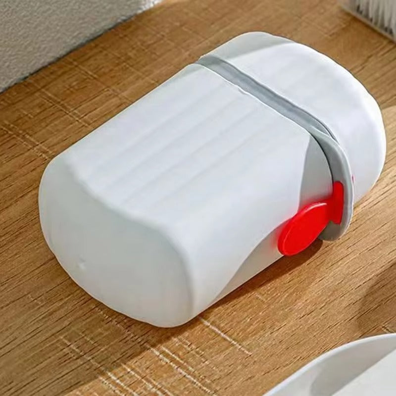 1Pc Portable Soap Dishes Sealed Storage Box Waterproof Travel Home Bathroom Soap Box Outdoor Storage Box Soap Box Organizer Tray