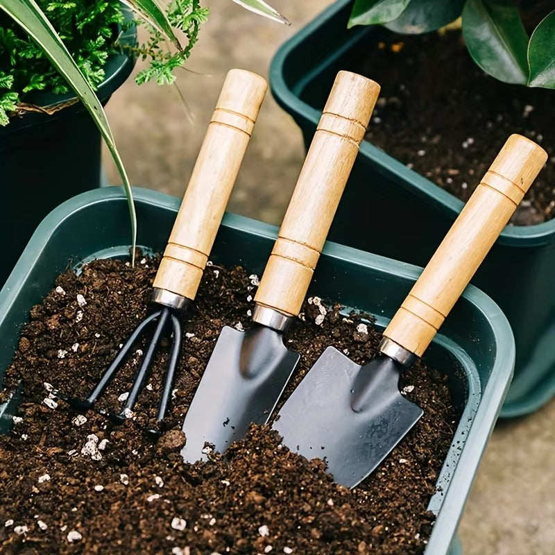 3pcsset, Garden Tool Set Rake Tip Shovel