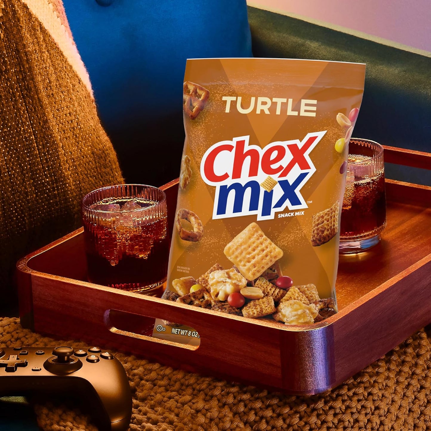 Turtle Snack Mix, Indulgent Snacks, Family Size, 13.5 Oz