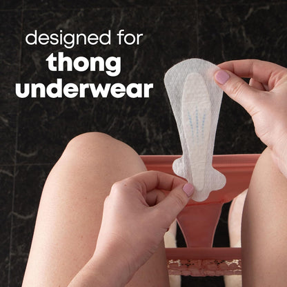 Balance Daily Panty Liners for Thongs, Wrapped, Light Absorbency, Regular Length, 50 Count (Packaging May Vary)
