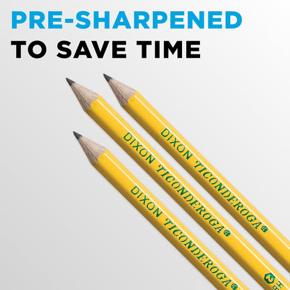 Wood-Cased Pencils, Pre-Sharpened, #2 HB Soft, Yellow, 30 Count