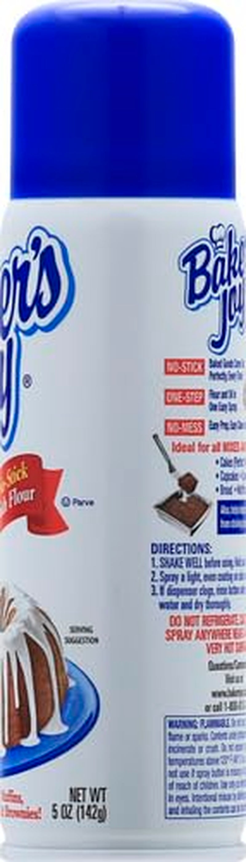 Original No-Stick Baking Spray with Flour, 5 Ounce Can