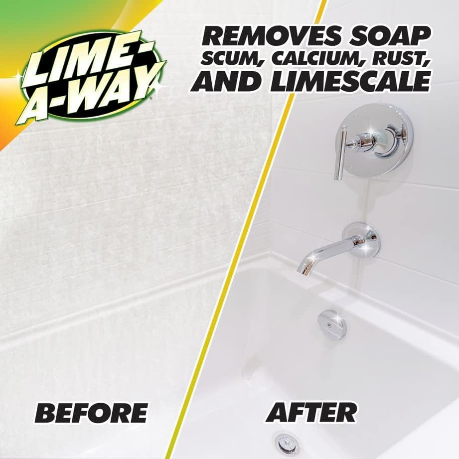 Bathroom Cleaner, 32 Fl Oz Bottle, Removes Lime Calcium Rust