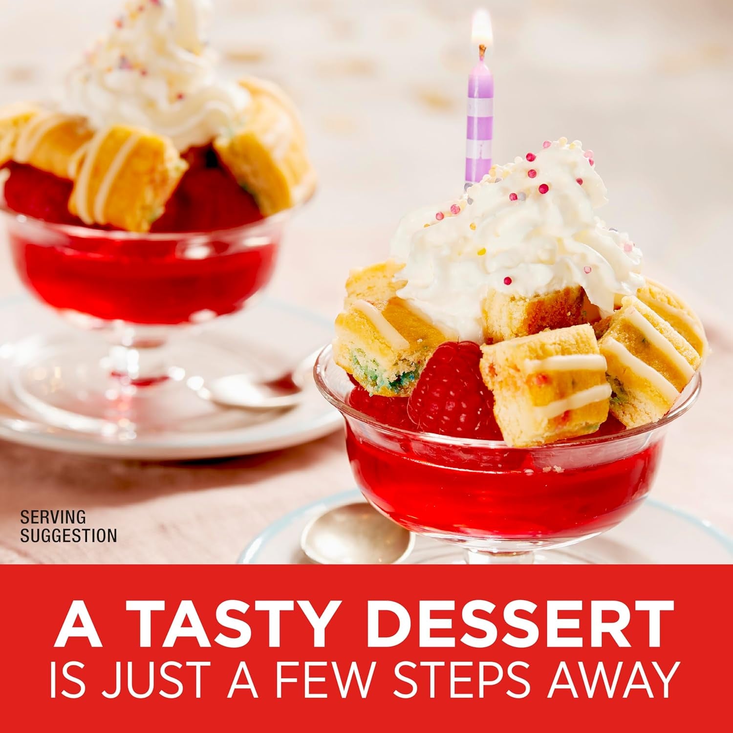 70 Calorie Soft-Baked Bars, Birthday Cake, Snack Bars, 12 Ct