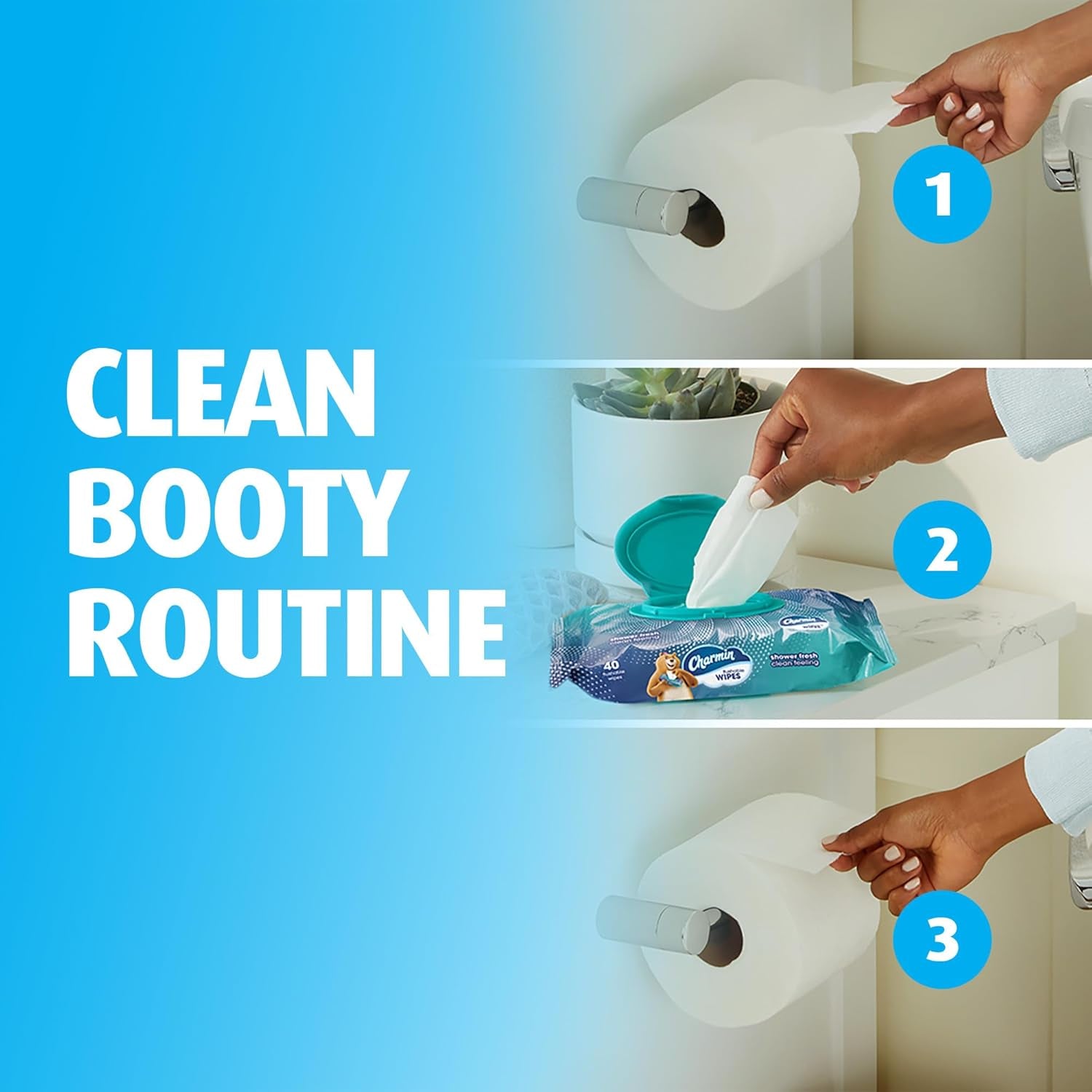 Flushable Wipes, 160 Total Wipes (4 Packs of 40)