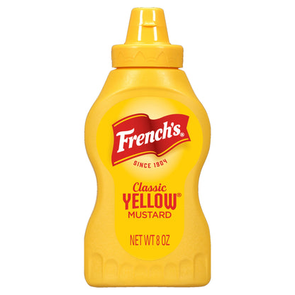 No Artificial Flavors Gluten Free Classic Yellow Mustard, 8 Oz Bottle