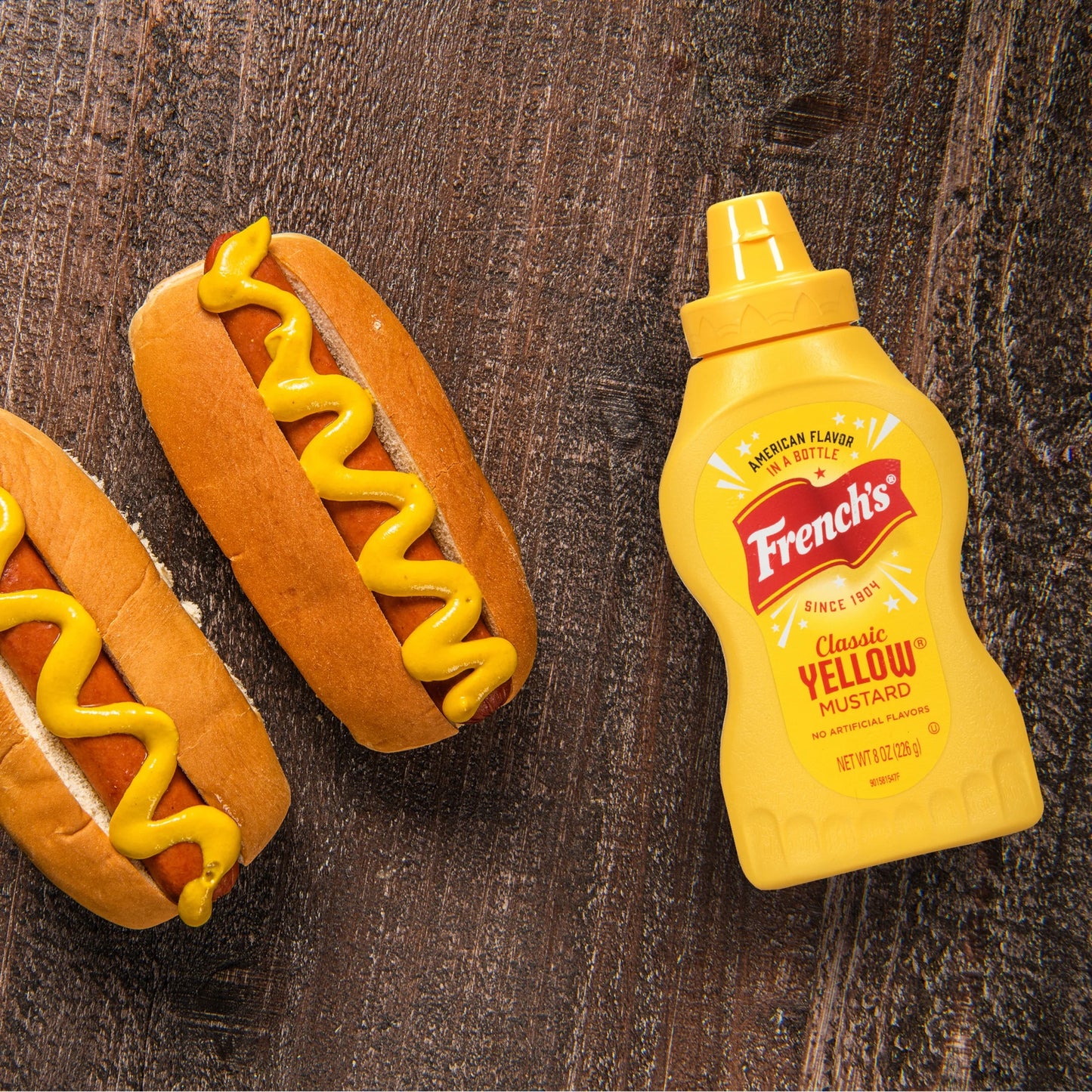No Artificial Flavors Gluten Free Classic Yellow Mustard, 8 Oz Bottle