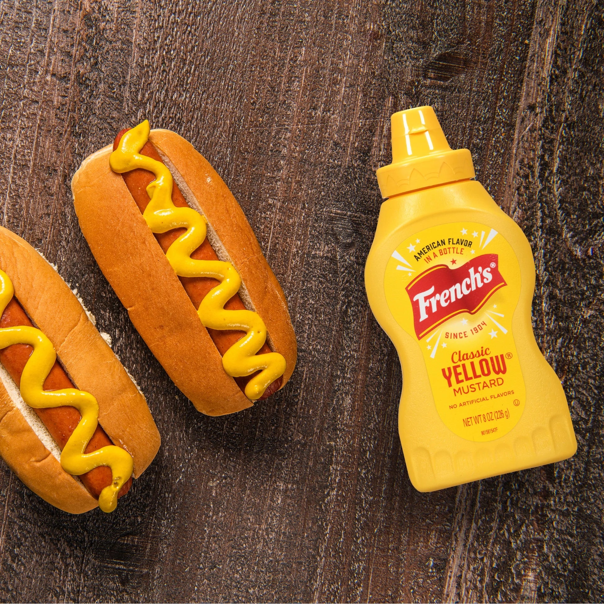 No Artificial Flavors Gluten Free Classic Yellow Mustard, 8 Oz Bottle