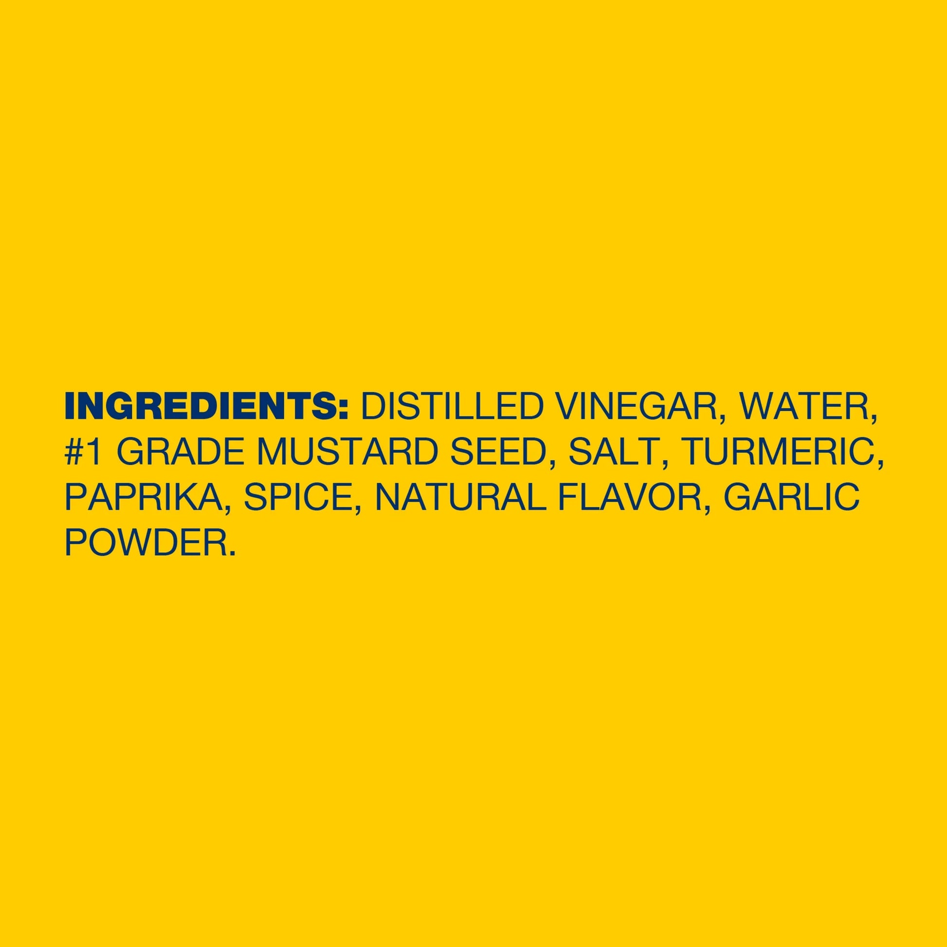 No Artificial Flavors Gluten Free Classic Yellow Mustard, 8 Oz Bottle