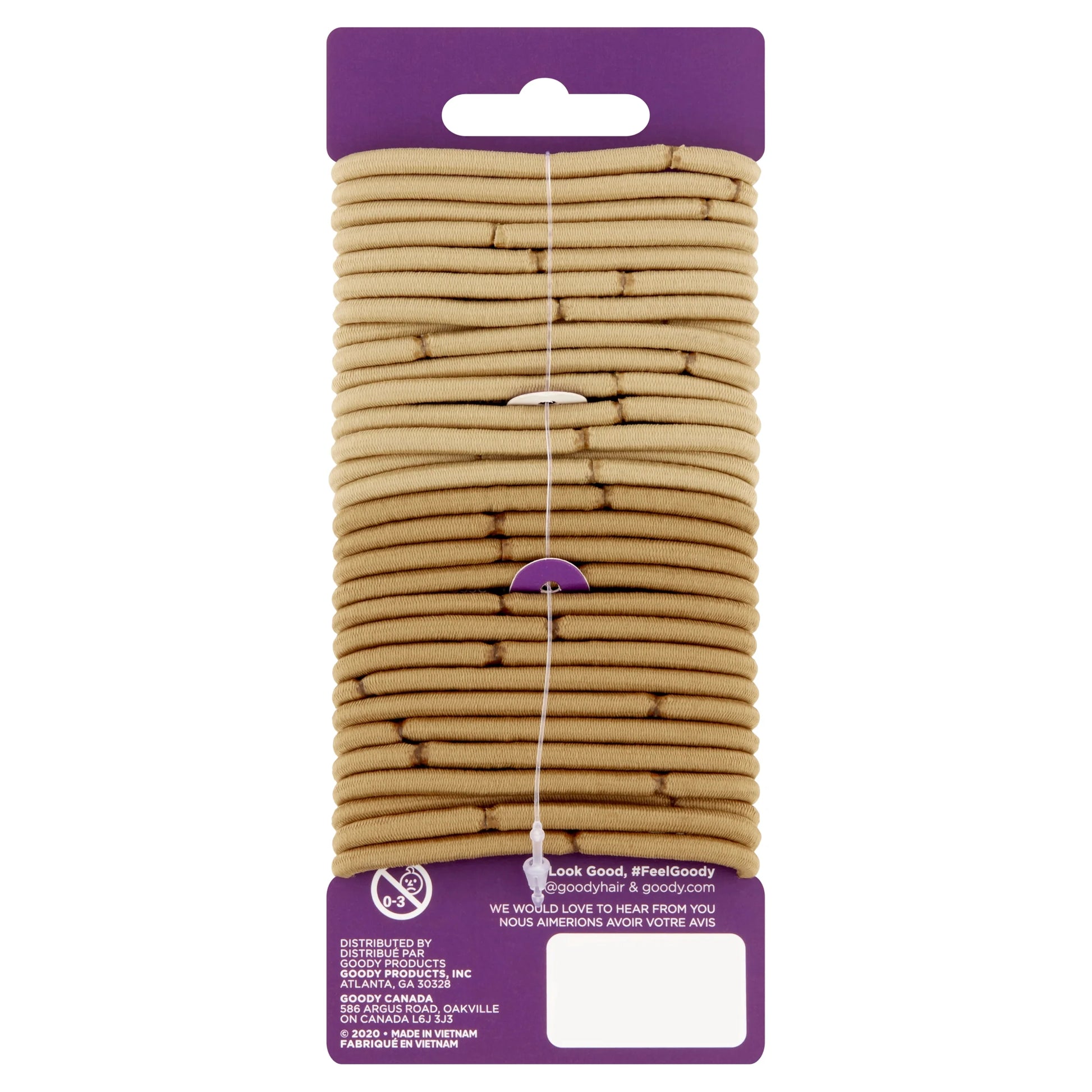 Ouchless Hair Elastics, No Metal Gentle Hair Ties, Blonde, 30 Ct