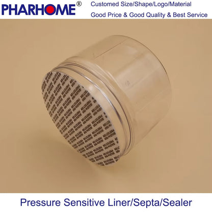 Self-Adhesive Pressure Sensitive Sealer Cap Liners Jar Bottle Foam closure with glue, gasket, septa,Self-stiker