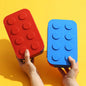 Creative Sealed Lunch Box Color Building Blocks Bento Box For Children's Student Portable Outdoor Picnic Fruit Salad Box