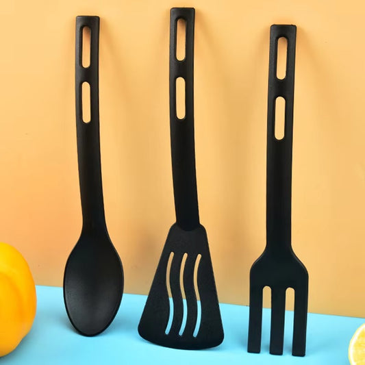 1/3PCS Nylon Kitchen Utensils Set Kitchen Cooking Tools Slotted Turner Solid Spoon Fork Children Spade Fork Spoon Dinnerware
