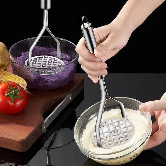 Broyeurs de pommes de terre en acier inoxydable, broyeur de purée violette, râpe de citrouille, accessoires de cuisine