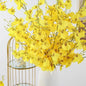 Yellow Simulation Flower Dancing Orchid Decoration Fake Flower Soft Decoration Simulation Plant Home Wedding Artificial Flowers