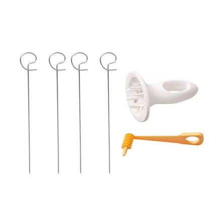 2/4/6 Set Rotate Potato Slicer Stainless Steel And Plastic Spiral Potato Slice Cutter DIY Manual Creative Kitchen Gadgets