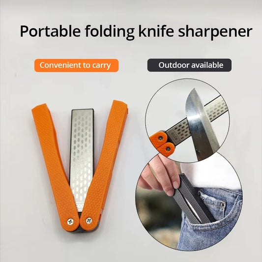 1pc Portable Double Side Grindstone Professional Kitchen Sharpener for Pocket Folding Knife Sharpening Stone Sharpener Diamond