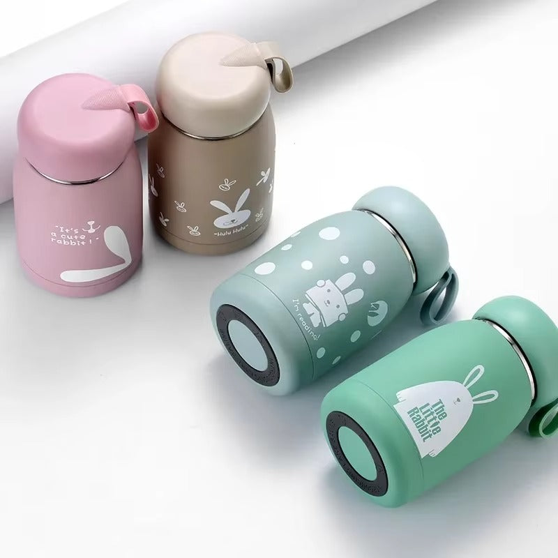 Cute Thermos Bottle Portable Thermal Mug Stainless Steel Insulation Cup Coffee Cup Vacuum Flasks Water Bottle for Girls Kid Gift