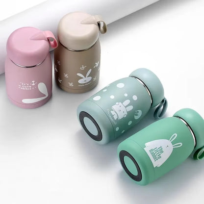 Cute Thermos Bottle Portable Thermal Mug Stainless Steel Insulation Cup Coffee Cup Vacuum Flasks Water Bottle for Girls Kid Gift