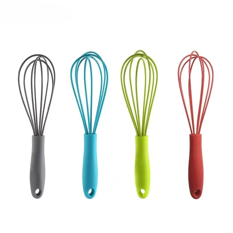 6-inch Mini Children's Silicone Egg Beater Household Manual Cream Egg Mixer Kitchen Baking Tool