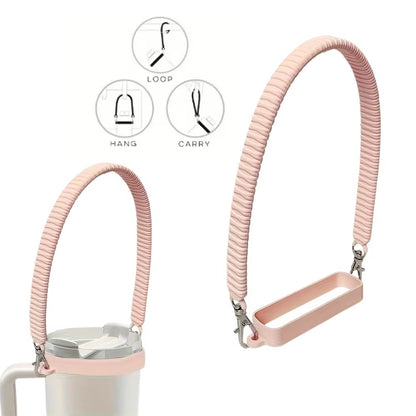 Water Bottle Handle Water Bottle Sling Carrier Holder Strap Soft Durable Silicone for Most 8-40oz Bottles for Cup Accessories