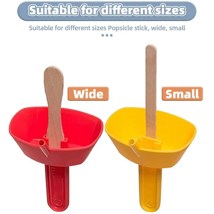 New Drip-Proof Popsicle Rack Drip Free Ice Holder No Mess Free Frozen Treats Rack Popsicle Holder with Straw For Kids Ice Cream