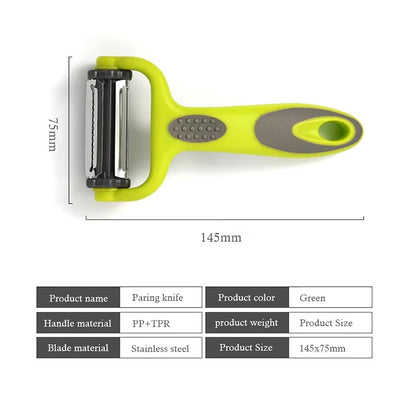 3 In 1 Rotary Peeler Fruit Vegetables Cabbage Graters Salad Carrot Potato Slicer Kitchen Multifunction Grater Julienne Peeler
