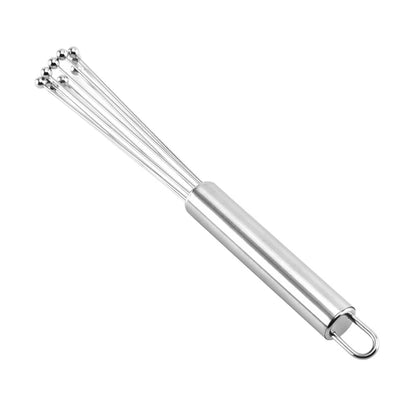 Stainless Steel Ball Whisk Set Manual Mixer Kitchen Whisk Wire Egg Whisk for Cooking Blending Whisking Beating Stirring