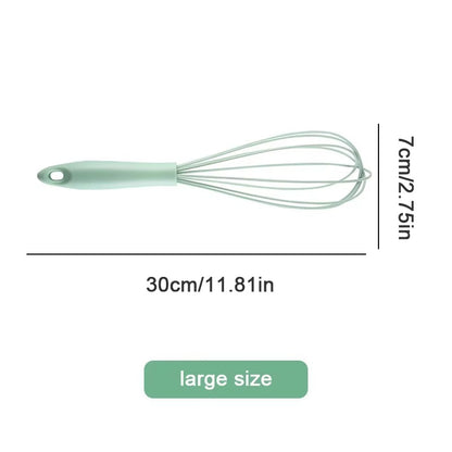 Manual Egg Beater Plastic Silicone Balloon Whisk Cream Mixer Stirring Mixing Whisking Balloon Coil Style Egg Tools