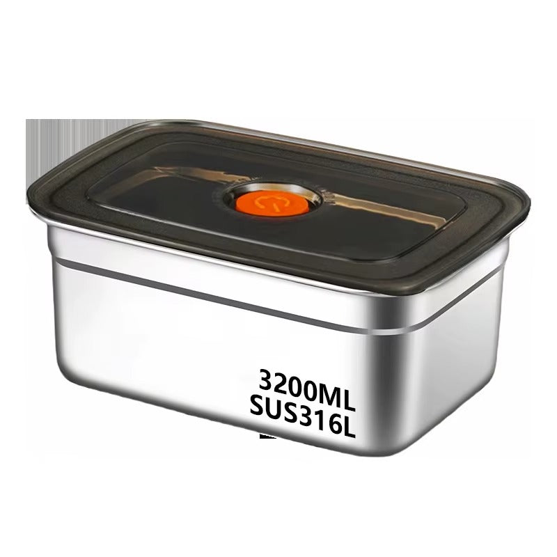 316 Stainless Steel Crisper, Lunch Box, Sealed Leak-proof Bento Box, Refrigerator Freezer Storage Box, Camping Lunch Box