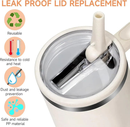 40oz Lid for Stanley Flip Straw Leak Proof Spill-proof Cup Cover Tumbler Lid Replacement for Stanley Cup Accessories Straw Cover