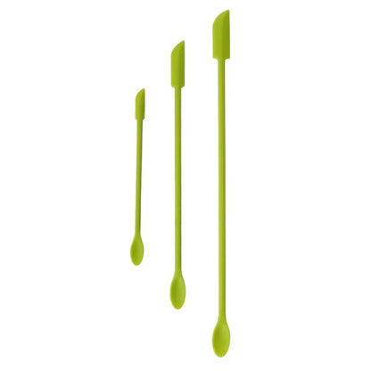 Cosmetic Bottle Silicone Mini Scraper Three Piece Set Baking Double End Two In One Spatula Jam Bottle Scraper Spoon Set