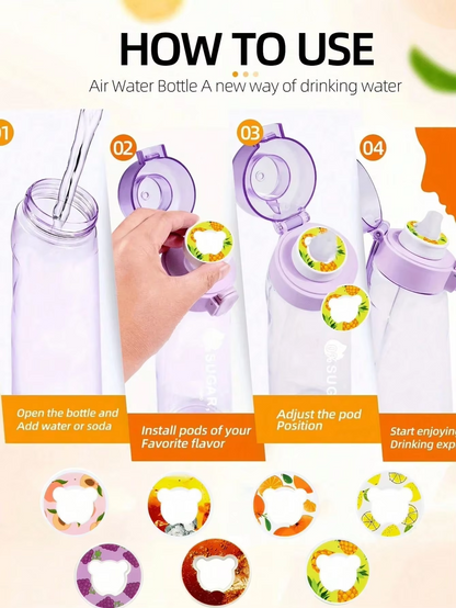 1pc Multi Flavour Fruit Flavour Rings For Water Cups, Little Bear Shape Flavour Rings For Water Cups Flavour Rings Drinking Tool