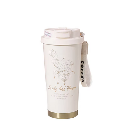 500ml Stainless Steel Thermal Coffee Cup Leak-Proof Thermos Bottle Tea Office Business Style Travel thermo mug