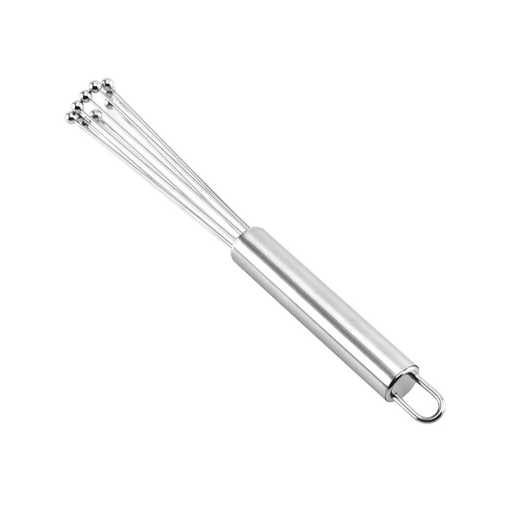 Stainless Steel Ball Whisk Set Manual Mixer Kitchen Whisk Wire Egg Whisk for Cooking Blending Whisking Beating Stirring
