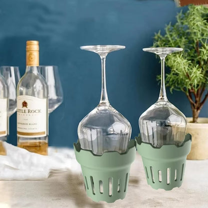 Freestanding Silicone Cup and Bottle Drying Rack - Airflow Design Water Bottle Dryer Stand for Handwash Drinkware